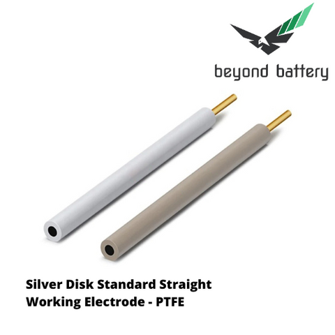 Silver Disk Standard Straight Working Electrode - PTFE