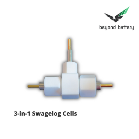 3-in-1 Swagelok Cells for Battery Research (Stainless steel + silver/silver chloride reference electrode Φ12*Φ12*Φ6 )