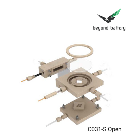 In-situ Raman Spectroelectrochemical Cell (Gas Diffusion - Serpentine Gas Path Type) Model: C031-S