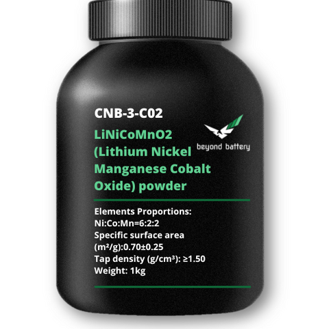 LiNiCoMnO2 (Lithium Nickel Manganese Cobalt Oxide) powder, Ni:Co:Mn=6:2:2