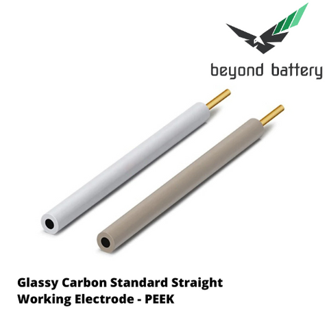 Glassy Carbon Standard Straight Working Electrode - PEEK