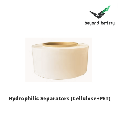 Novel Hydrophilic Cellulose and PET Separators